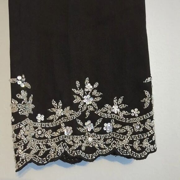 NWT y2k Vintage 2000s Talk of the Walk Pants Cropped Beaded Whimsygoth Size 4 - Picture 5 of 7